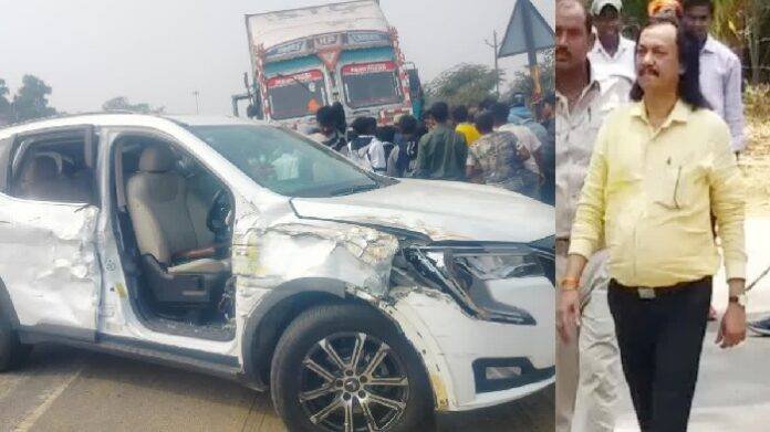 पूर्व मंत्री राजा पीटर की कार को कंटेनर ने मारी टक्कर, बाल-बाल बचे, पुलिस ने ड्राइवर को दबोचा